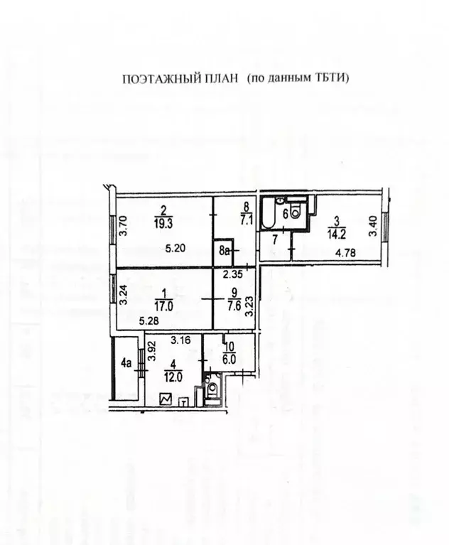 3-к кв. Москва Курганская ул., 3 (92.2 м) - Фото 2