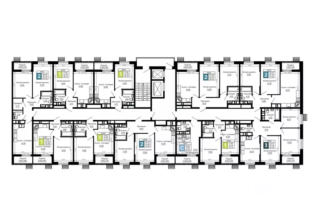2-к кв. Адыгея, Тахтамукайский район, Яблоновский пгт  (57.0 м) - Фото 2