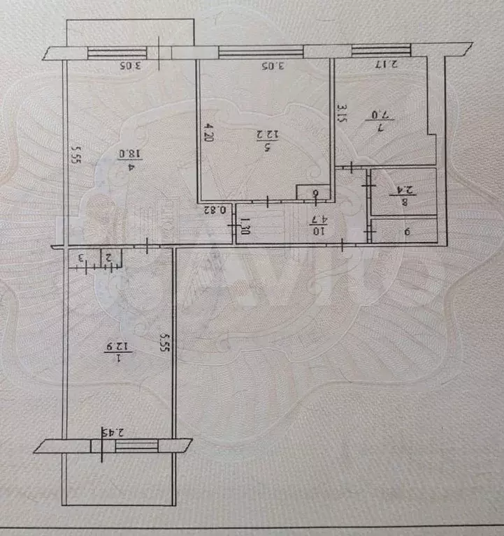 3-к. квартира, 60 м, 5/9 эт. - Фото 0