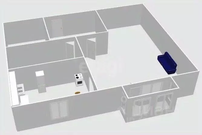 1-к кв. Сахалинская область, Холмск Школьная ул., 50Б (28.8 м) - Фото 1