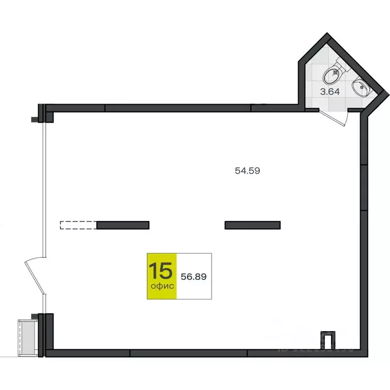 Помещение свободного назначения в Краснодарский край, Краснодар пос. ... - Фото 1