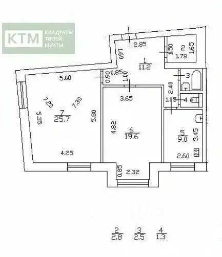 2-к кв. Санкт-Петербург, Санкт-Петербург, Сестрорецк Приморское ш., ... - Фото 2