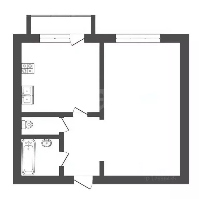 1-к кв. Москва Белореченская ул., 28К2 (36.7 м) - Фото 2