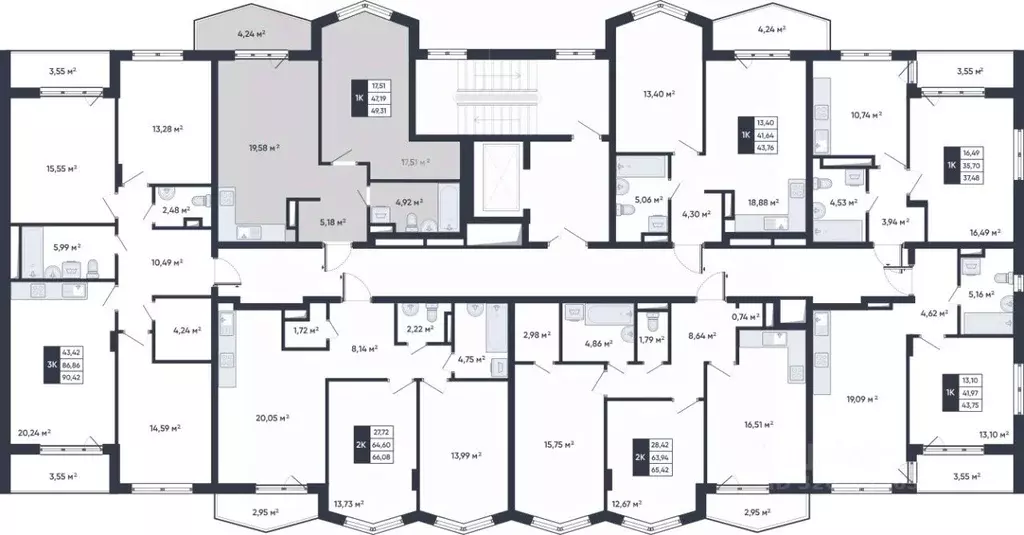 1-к кв. Белгородская область, Старый Оскол Садовые Кварталы мкр,  ... - Фото 2