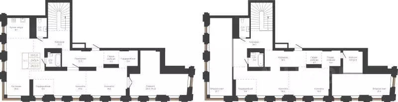 5-к кв. Алтайский край, Барнаул пл. Баварина, 8к2 (229.4 м) - Фото 1