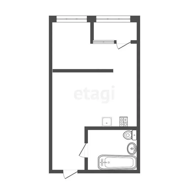 1-комнатная квартира: Омск, микрорайон Заозёрный, проспект Менделеева, ... - Фото 1