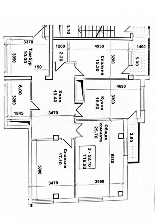 3-к кв. Кабардино-Балкария, Нальчик ул. Тлостанова, 16 (116.5 м) - Фото 1