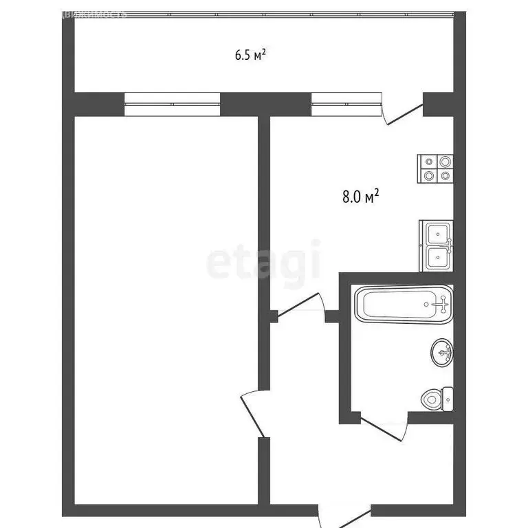 1-комнатная квартира: Пласт, улица Сумина, 6 (32.1 м) - Фото 0