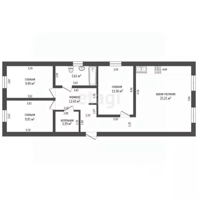 Дом в Тюменская область, Тюмень Луч СНТ, ул. Весенняя (90 м) - Фото 1