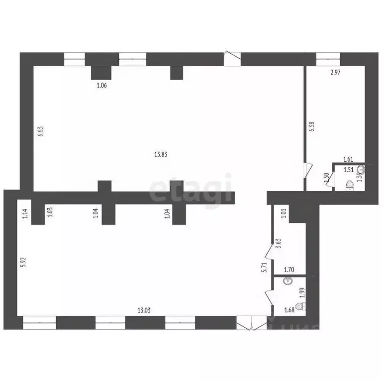Помещение свободного назначения в Ростовская область, Аксай пер. ... - Фото 2