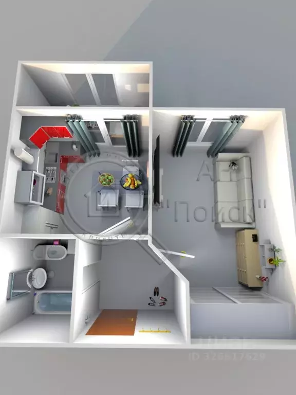 1-к кв. Курская область, Курск Серебряные Холмы жилой комплекс (39.7 ... - Фото 1