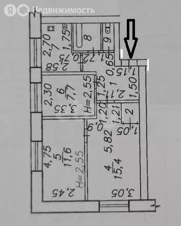3-комнатная квартира: Минусинск, улица Невского, 35А (49.6 м) - Фото 1