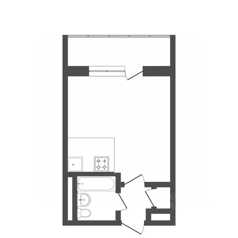 Студия Тюменская область, Тюмень проезд Геологоразведчиков, 46 (14.0 ... - Фото 1