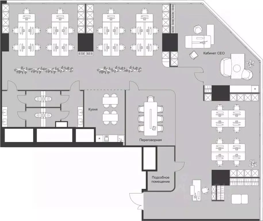 Офис в Москва 3-я Хорошевская ул., 18к2 (273 м) - Фото 0