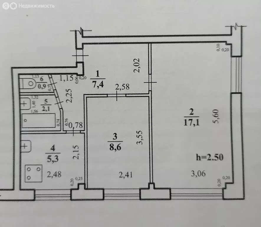 2-комнатная квартира: Чита, Весенняя улица, 8 (41.4 м) - Фото 1