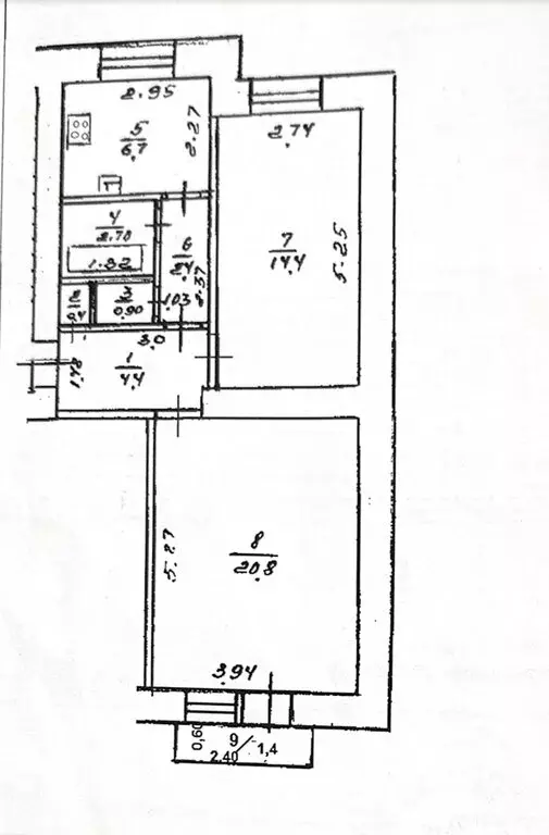 2-комнатная квартира: Уфа, улица Ленина, 26 (52.7 м) - Фото 2