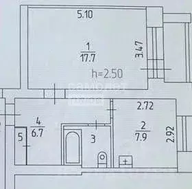 1-к кв. Пермский край, Пермь ул. Адмирала Ушакова, 55/2 (36.4 м) - Фото 2