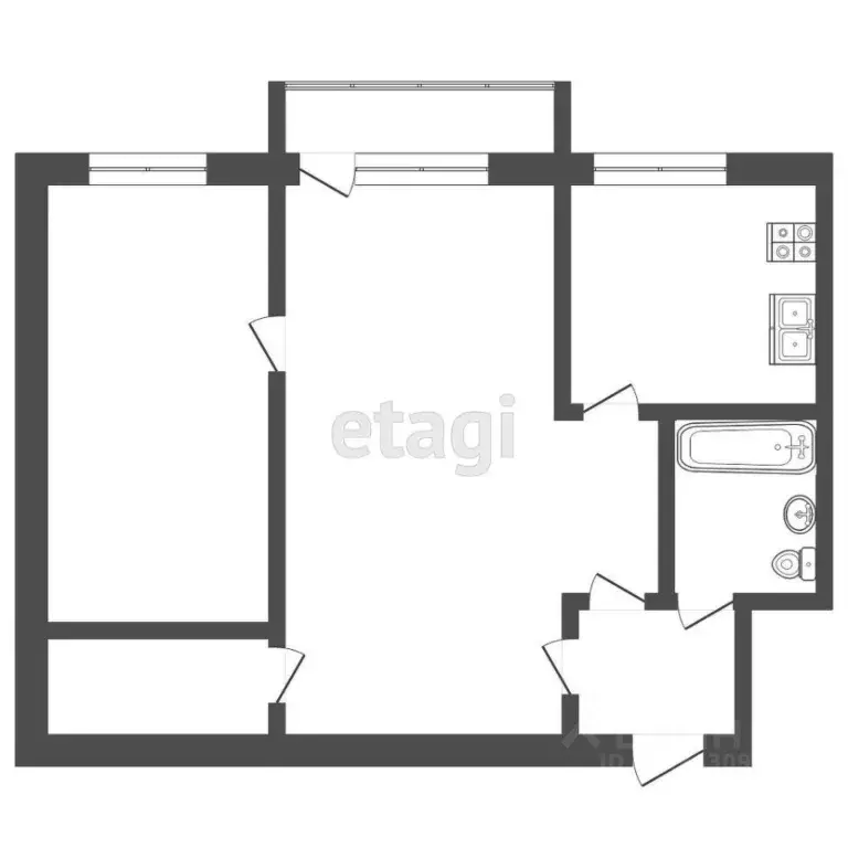 2-к кв. Мордовия, Саранск Пролетарская ул., 44 (41.0 м) - Фото 0