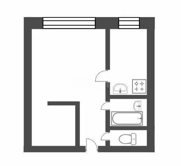 1-комнатная квартира: Бакал, улица Калинина, 2 (29.6 м) - Фото 1