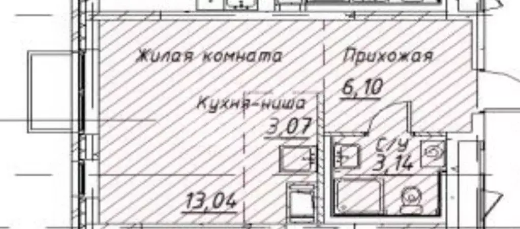 Студия Московская область, Люберцы городской округ, Мирный пгт  (25.35 ... - Фото 1