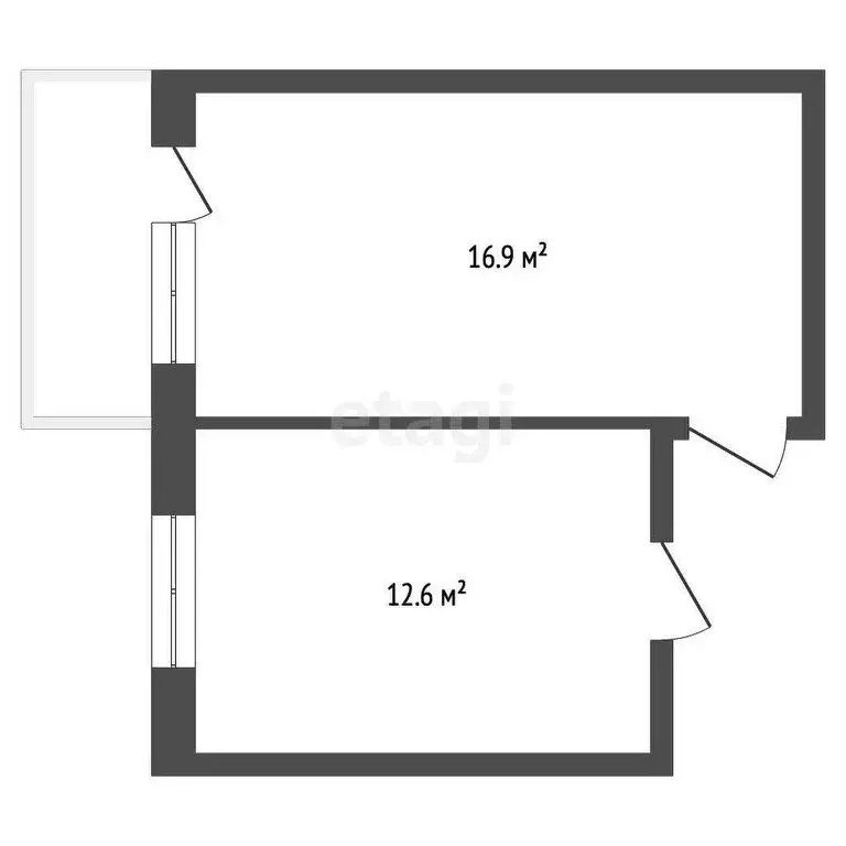 2-комнатная квартира: Жатай, рабочий посёлок Жатай, улица Матросова, ... - Фото 1