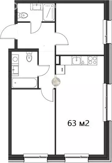 2-комнатная квартира: Санкт-Петербург, Галерный проезд, 1к2 (63 м) - Фото 0