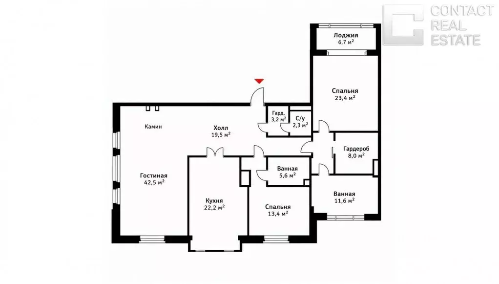 3-к кв. Москва Большой Козихинский пер., 15 (160.0 м) - Фото 2
