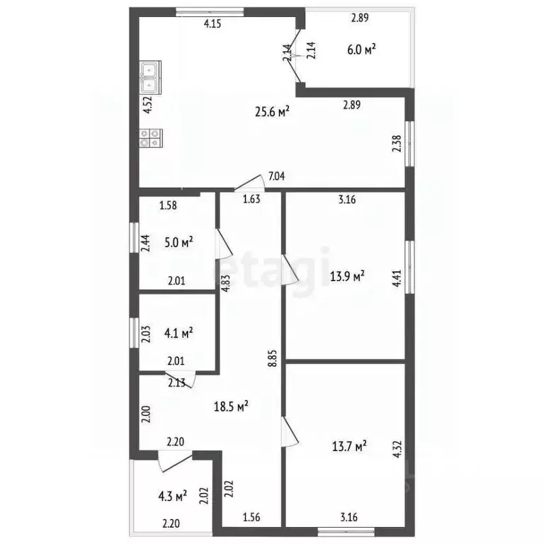 Дом в Ростовская область, Азовский район, Поселок Красный сад ул. ... - Фото 2