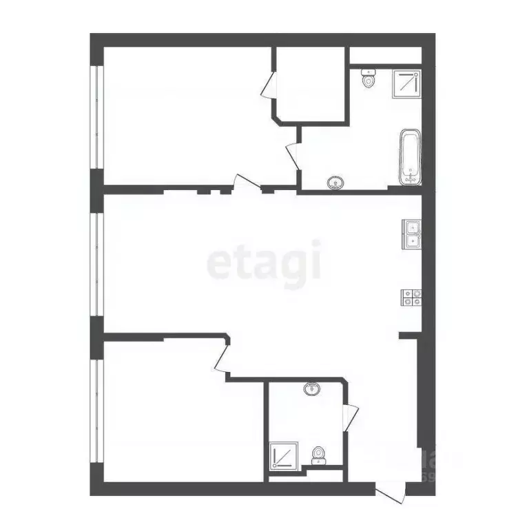 3-к кв. Москва Шмитовский проезд, 39к6 (83.2 м) - Фото 2