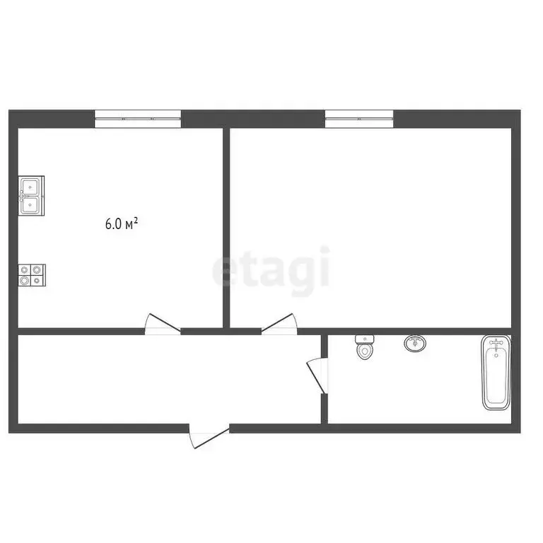 1-комнатная квартира: Ессентуки, улица Долина Роз, 2 (32 м) - Фото 0