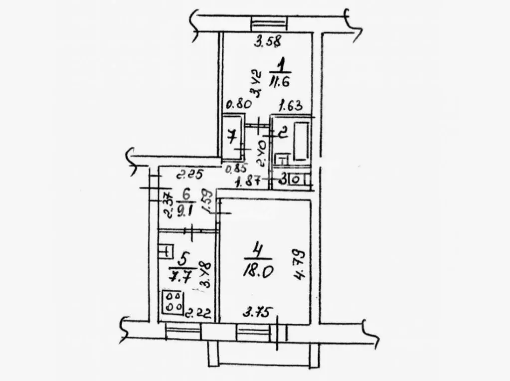 2-к кв. Липецкая область, Липецк ул. Пришвина, 21 (52.0 м) - Фото 2