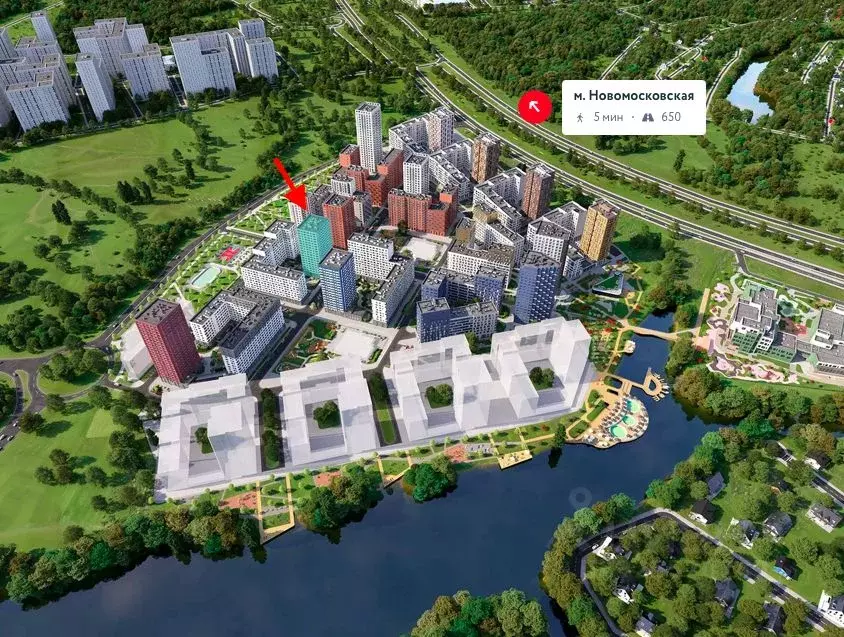 Торговая площадь в Москва Дзен-кварталы жилой комплекс, 6.1.2 (102 м) - Фото 1