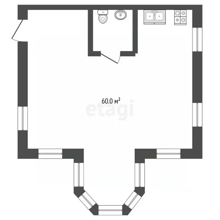 Помещение свободного назначения в Томская область, Томск Каштак мкр, ... - Фото 2