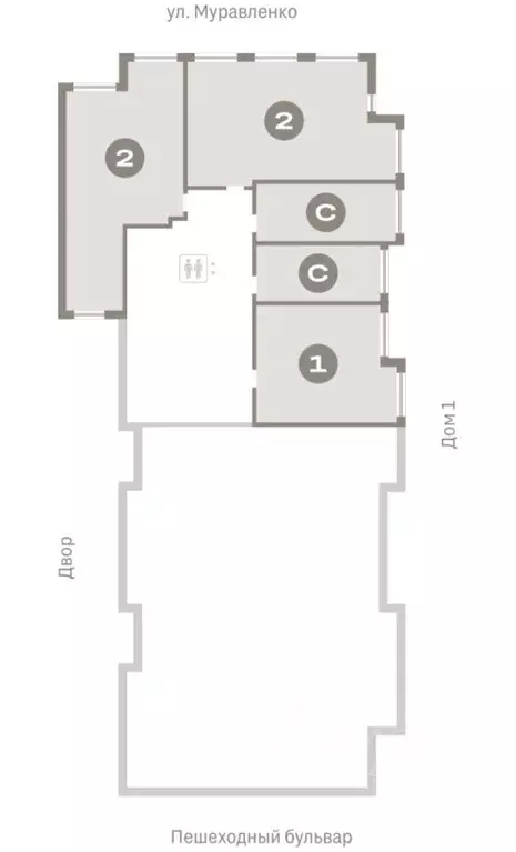 2-к кв. Тюменская область, Тюмень ул. Муравленко, 9к3 (72.09 м) - Фото 1