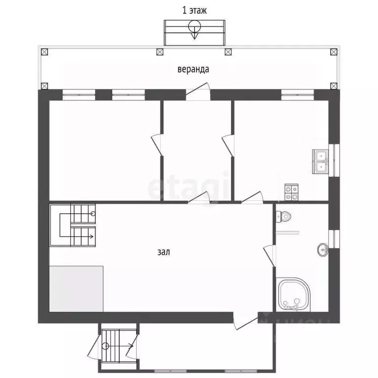 Дом в Владимирская область, Муром ул. Каштановая, 8 (398 м) - Фото 1