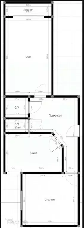 2-к кв. Кабардино-Балкария, Нальчик ул. Шогенова, 55к12 (75.0 м) - Фото 1