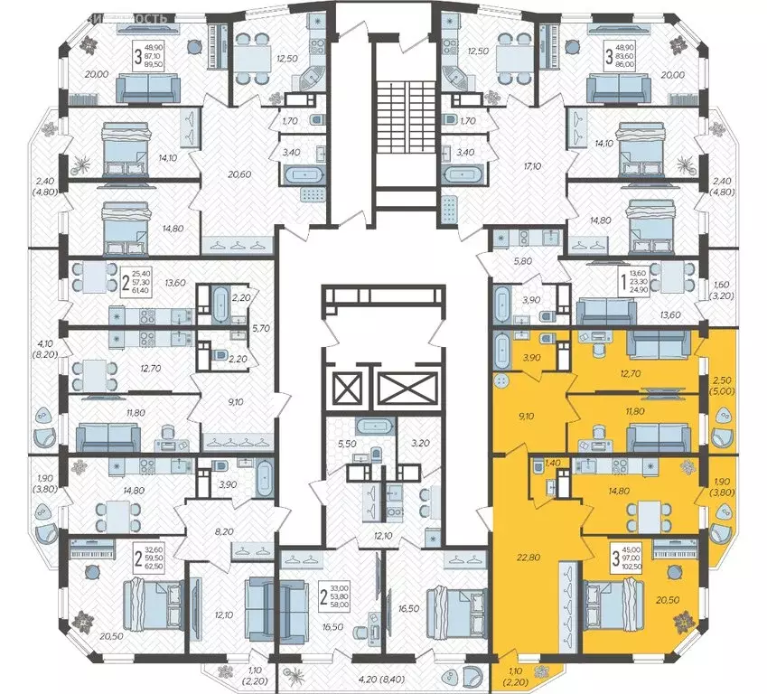 3-комнатная квартира: Краснодар, жилой комплекс Зеленодар, улица ... - Фото 2