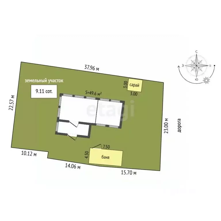 Дом в Ульяновская область, Чердаклы рп ул. Максима Горького, 33 (50 м) - Фото 2