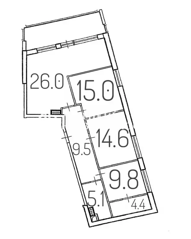 3-к кв. Ленинградская область, Всеволожский район, Бугровское ... - Фото 2