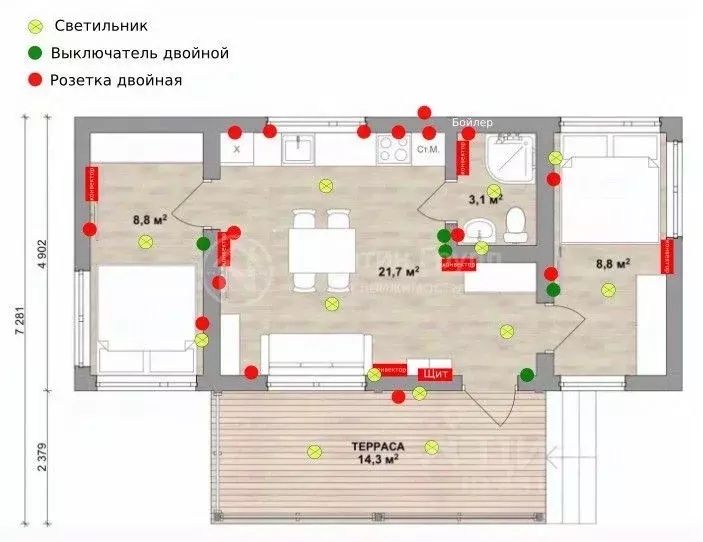 Дом в Нижегородская область, Нижний Новгород д. Новопавловка, ул. ... - Фото 2