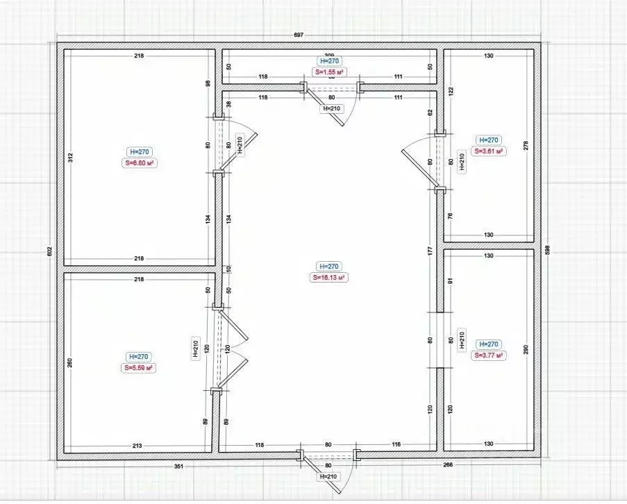 3-к кв. Ингушетия, Назрань Гамурзиевский административный округ, ул. ... - Фото 2