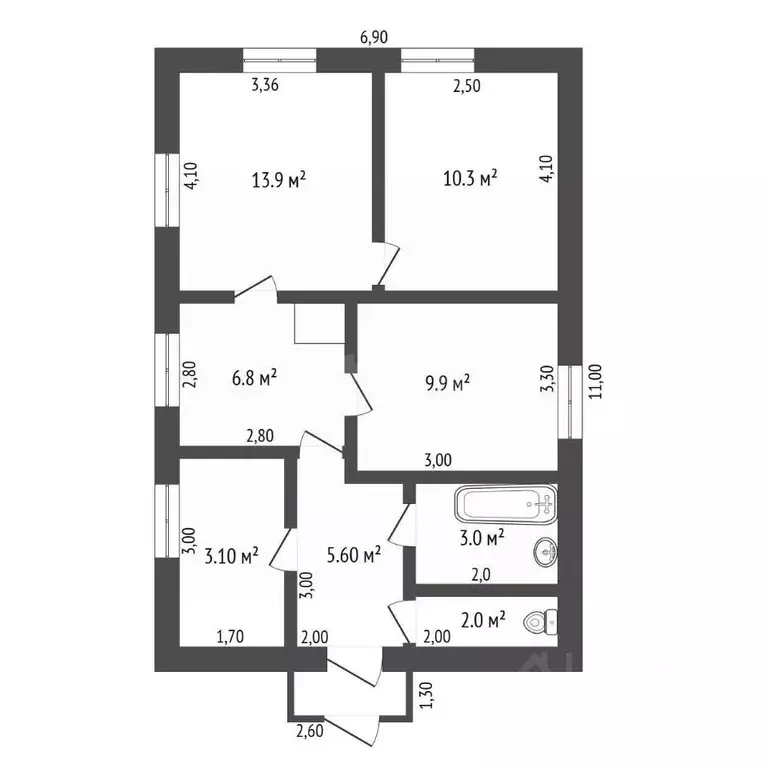 Дом в Амурская область, Райчихинск Северная ул., 1 (53 м) - Фото 2