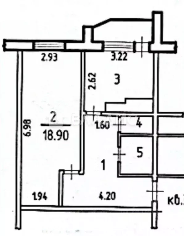 1-к кв. Белгородская область, Белгород Почтовая ул., 48б (40.7 м) - Фото 2