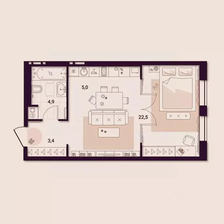 1-к кв. Приморский край, Артем ул. Куйбышева, 11А (35.76 м) - Фото 1