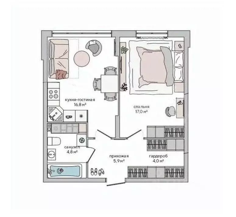 1-к кв. Крым, Судак ул. Инициативных, 80 (48.5 м) - Фото 1