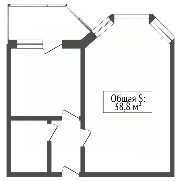 1-к кв. Брянская область, Брянск ул. Комарова, 57 (38.8 м) - Фото 0