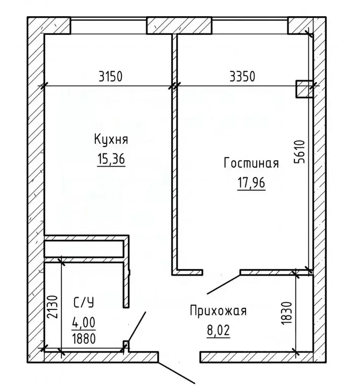 1-к кв. Кабардино-Балкария, Нальчик ул. Тарчокова (45.0 м) - Фото 2