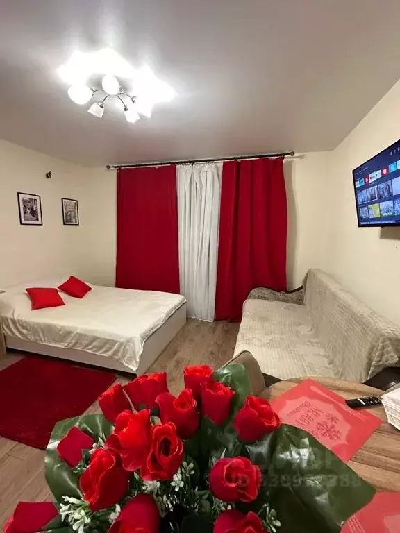 Студия Московская область, Домодедово Южный мкр, ул. Курыжова, 16 ... - Фото 1