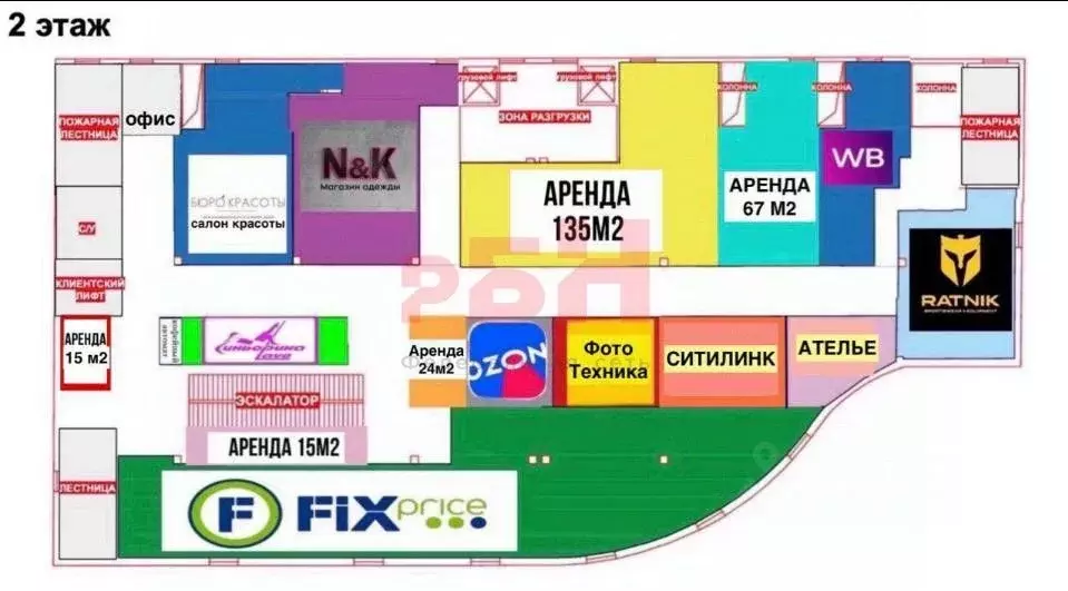 Торговая площадь в Тюменская область, Тюмень ул. Осипенко, 79 (1418 м) - Фото 2