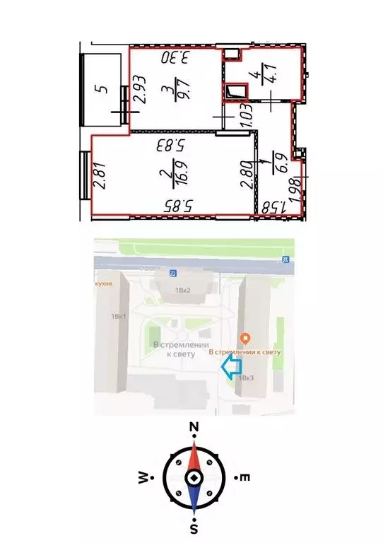 1-комнатная квартира: Москва, Илимская улица, 1Вк3 (40 м) - Фото 0